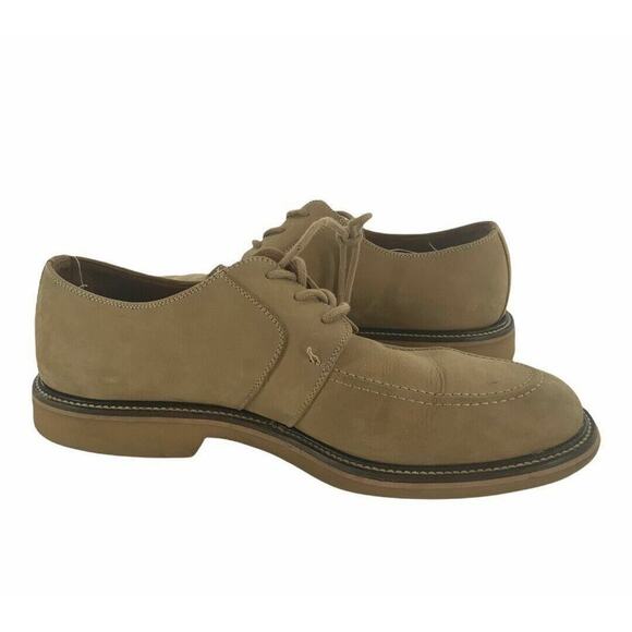 Joseph Abboud Dress Shoes Men's Size 12D Tan Leather Round Toe Wing Tip Lace Up - Picture 1 of 6